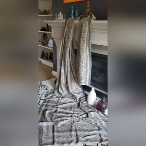 Women Designer Hand block printed premium quality tussar silk.